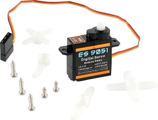 EMAX ES9051 Digital Servo, Zubehör, Schwarz, Kunststoff - Bild 1