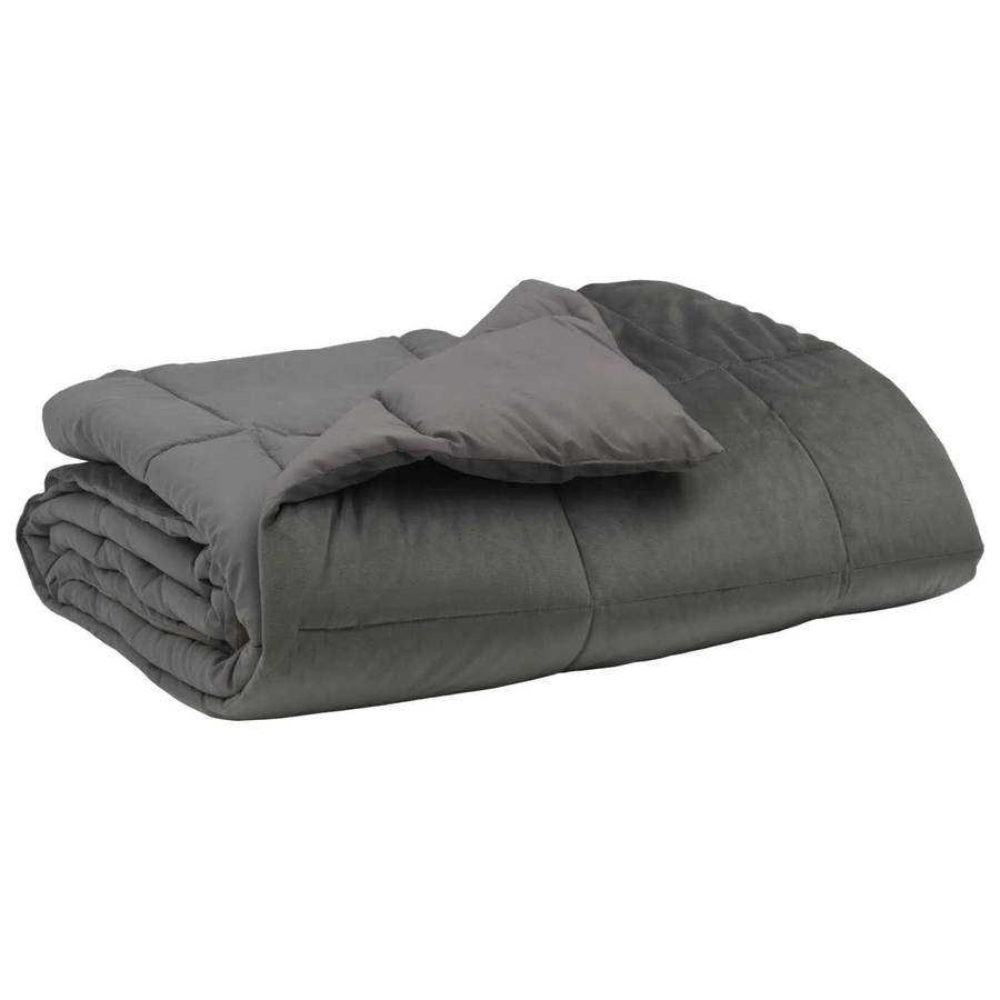 vidaXL Sommerdecke aus Mikrofaser in Grau, B/B: 240 x 220 cm - Bild 2