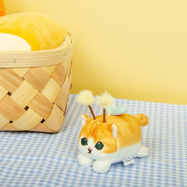 Yiran Health & Beauty Mofusand Katzen-Plüsch-Schlüsselanhänger, Honigbienen-Cosplay Orange Katze, ab 1 Jahr - Bild 1