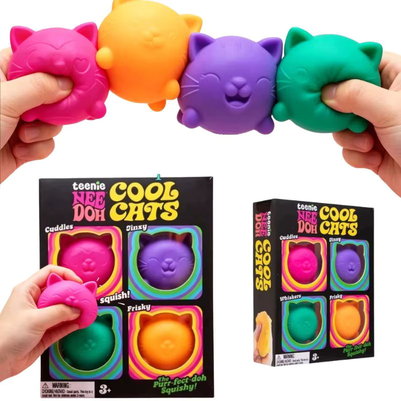 Needoh Nice Ice Cube, Sensorisches Spielzeug, 4er-Set - Bild 2