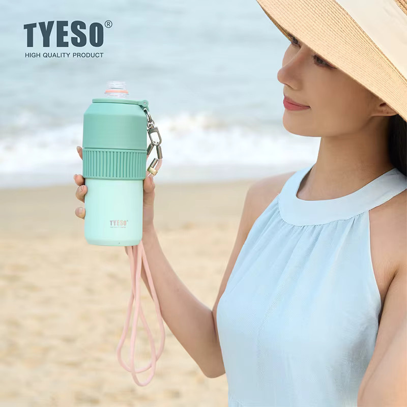 Tyeso Thermosbecher aus Edelstahl in Grau für Kaffee und Outdoor-Aktivitäten, 680 ml oder 1000 ml - Bild 2