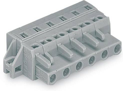 WAGO Buchsengehäuse-Kabel 231 Polzahl 9, Farbe: Grau, 25 Stück - Bild 1