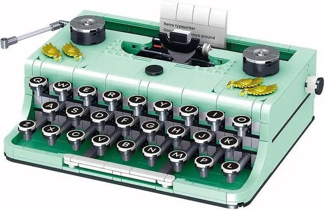 Linyi toy Schreibmaschine Retro Bausteine 820 Stück - Bild 1