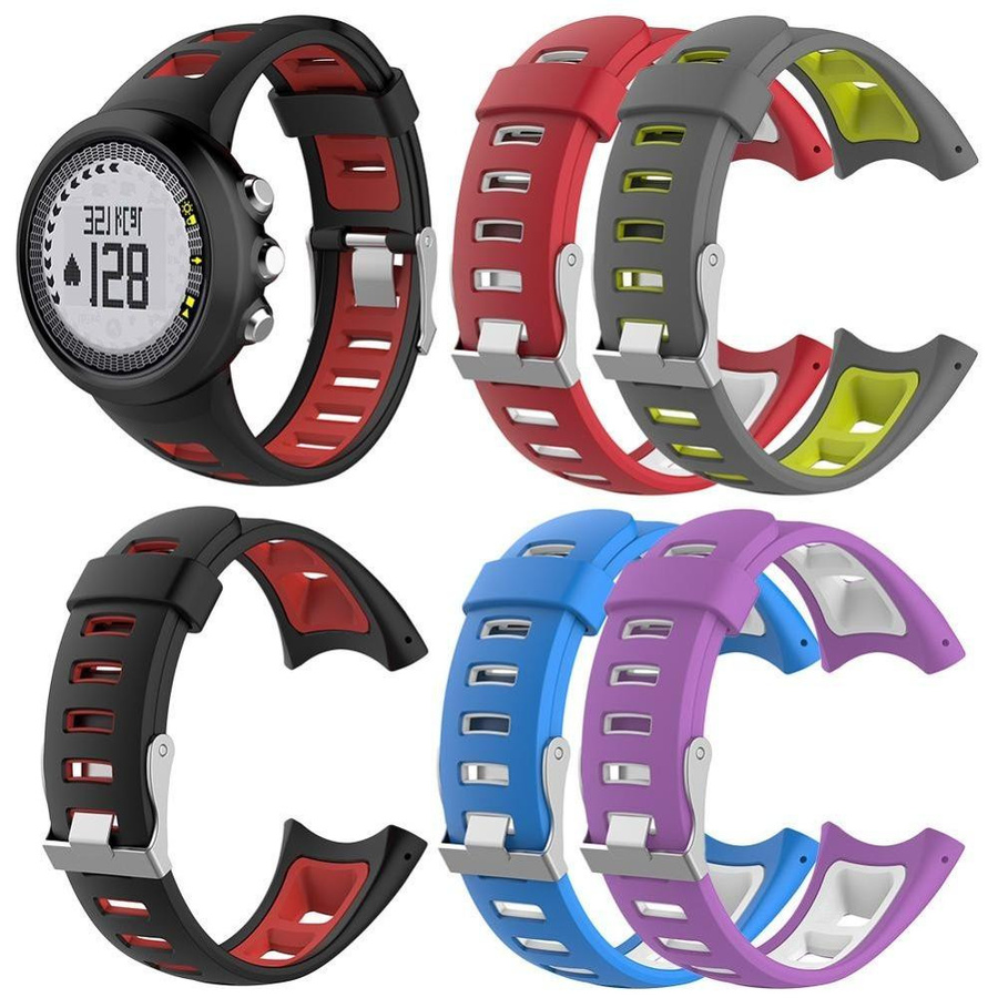 Whantan Uhrenarmband Silikon, weiß/rot, Unisex - Bild 4