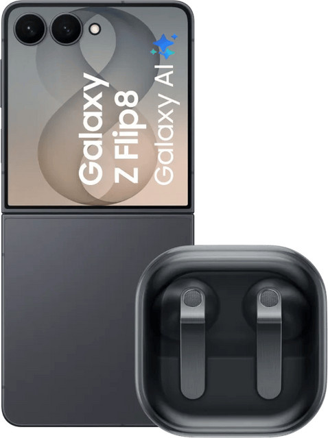 Samsung Galaxy Z Flip8 256GB Schwarz 5G mit Samsung Galaxy Buds4 Schwarz - Bild 1