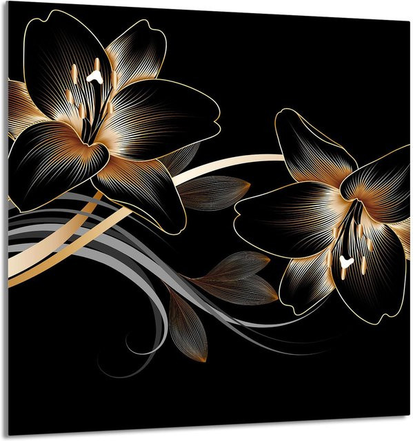 Küchen-Glaspanel mit Orchideen-Motiv von Super Merchant, Breite: 60 cm, Höhe: 65 cm - Bild 1