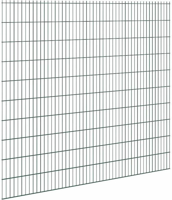 Floraworld Doppelstabmattenzaun aus Stahl, Grün, Höhe: 203 cm, Breite: 251 cm, Tiefe: 17 cm - Bild 1