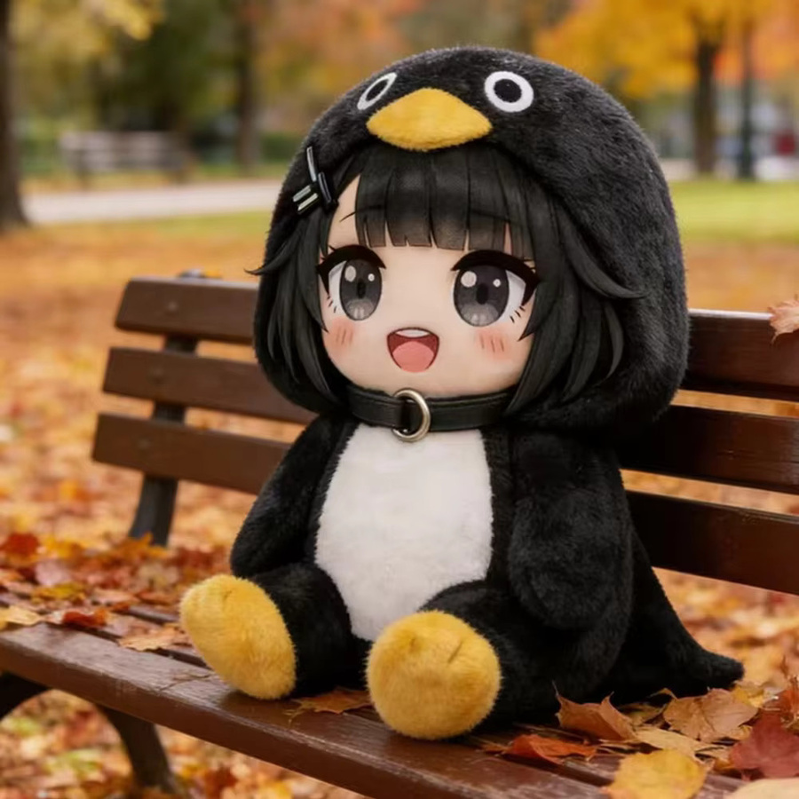 Molutian Gugu Gaga Plüschtier, Pinguin, mit Sound, 25cm - Bild 4