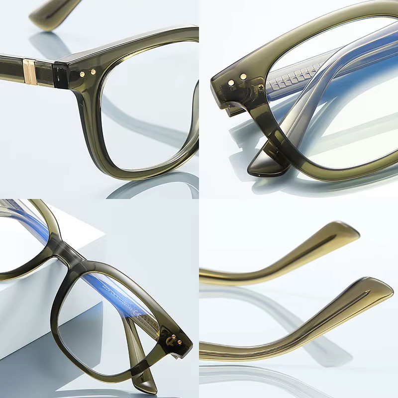 SHAUNA Korrektionsbrille, Vollrand, TR90, Retro-Nieten - Bild 3