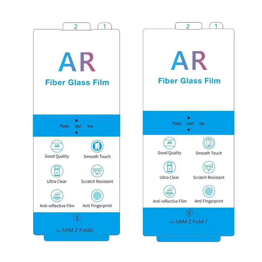 2er-Set Samsung Galaxy Z Fold 6 und Z Fold 7 Anti-Reflexions AR Displayschutzfolie, transparent - Bild 1