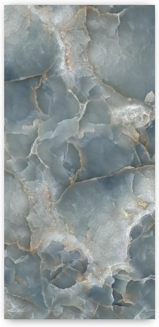 Walllux Duschrückwand Marmor Blau in Steinoptik aus Alu-Verbund, B/H: 100 x 210 cm, Dicke: 3 mm - Bild 1