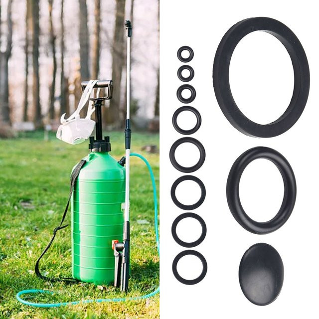 10er Set Gummidichtungen in Schwarz für Gartenspritzen mit 3l, 5l oder 8l Fassungsvermögen - Bild 1