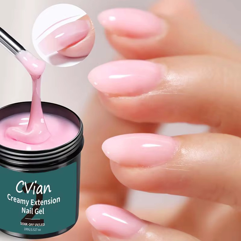 DUOLINGDAI Nagelverlängerungsgel, Pink, Glänzend, 100g - Bild 2