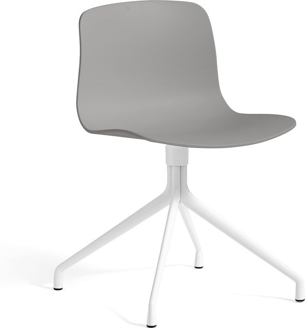 HAY About A Chair AAC 10 Drehstuhl aus Kunststoff in Grau Matt - Bild 1