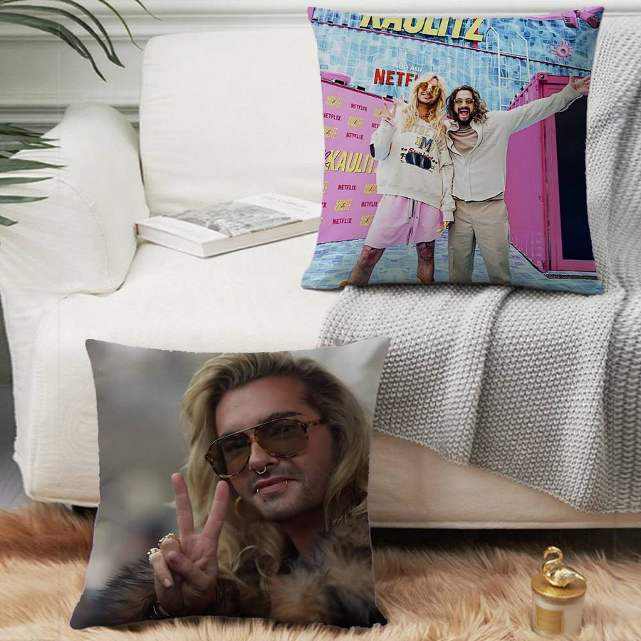 MHGNG Kissenhülle Bill Kaulitz Tom Tokio Hotel Motiv, quadratisch, Multicolour, Polyester - Bild 4