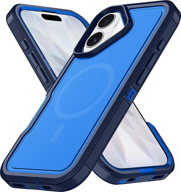 Ottbox Armor Defender XT Magnetische Handyhülle für iPhone 17 Pro Max, Air 17E und 16E, Stoßfeste Schutzhülle, Schwarz und Blau - Bild 1