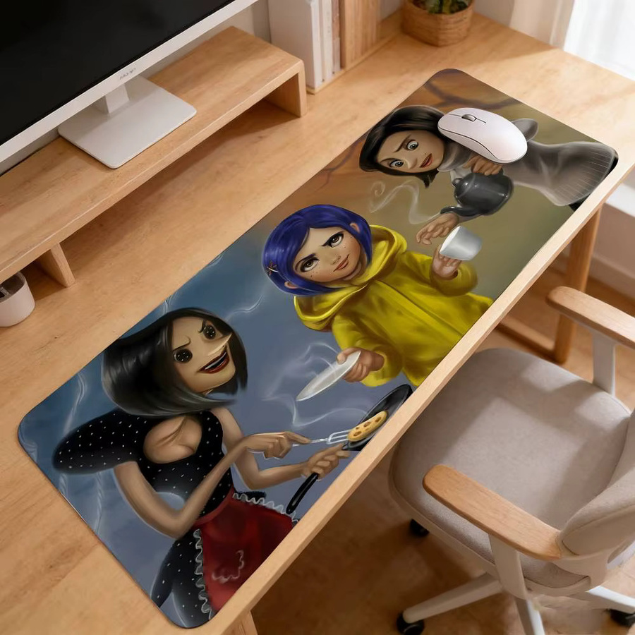 Anime C-Coraline Mauspad Multicolour Schreibtischunterlage für Laptop und Tastatur - Bild 2