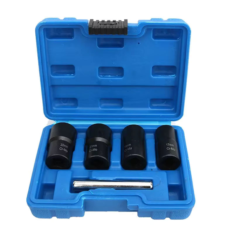 5er Set Mutter- und Bolzen-Extraktor Set für gebrochene Schrauben, Durchmesser: 17 mm, 19 mm, 21 mm und 22 mm - Bild 2