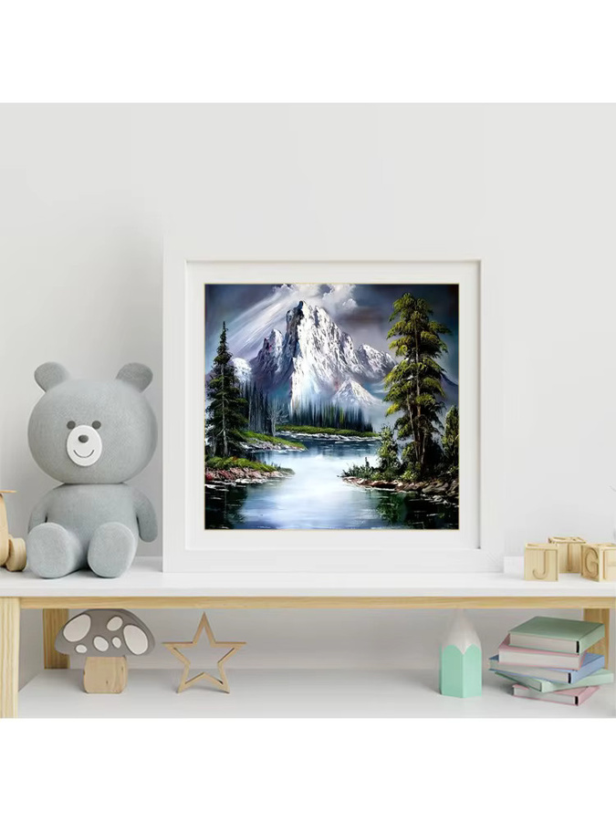Momoart Diamant Stickerei Berg Landschaft, DIY Diamant Mosaik Bild - Bild 3