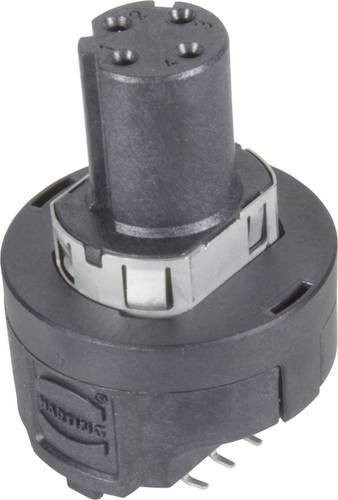 HARTING Leiterplattenadapter 21033812411 Schwarz mit 4 Polen für Ethernet/LAN - Bild 1