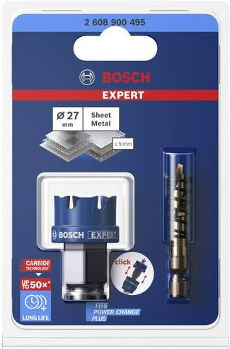Bosch EXPERT Sheet Metal Lochsäge 27 mm für Dreh- und Schlagbohrer - Bild 1