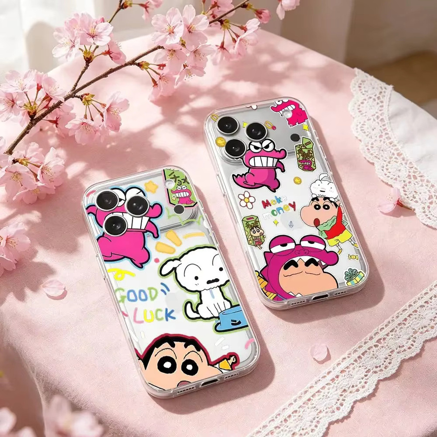 G-Crayon R-Shinchan iPhone Schutzhülle Transparente Weiche Abdeckung für iPhone 17 16 15 14 13 12 11 Pro Max Plus Mini - Bild 1