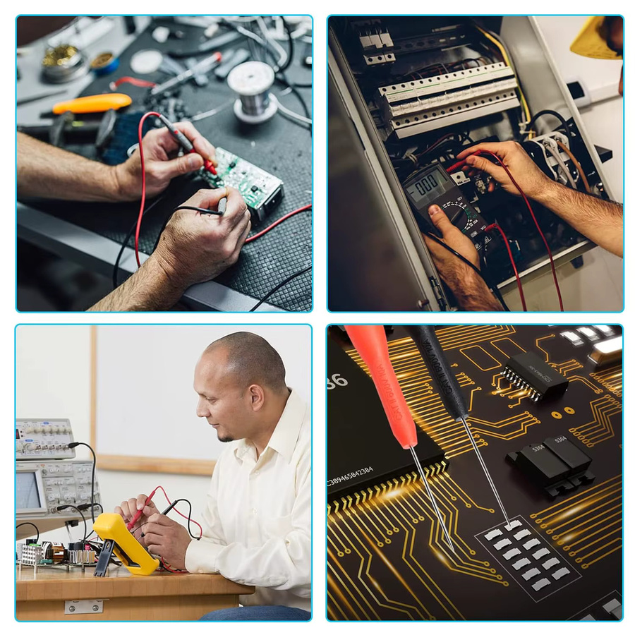 AOKIN 4er-Pack verlängerte Nadelprüfspitzen 2 mm für Multimeter, 600 V/10 A zerstörungsfreie Prüfspitzen für TL71 TL75 - Bild 4