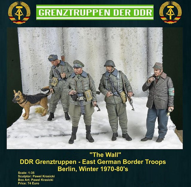 The Wall, DDR Grenztruppen, Berlin, Winter 1970-80er Jahre, Modellbausatz, 1:35, Resinbausatz - Bild 1