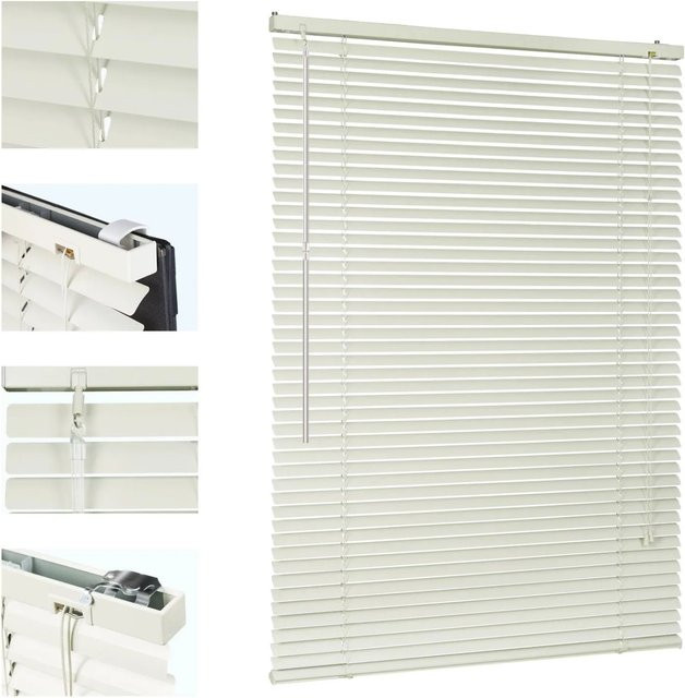 Sekey Aluminium Jalousie Cremebeige, thermoisolierend, B/H: 80 x 220 cm - Bild 1