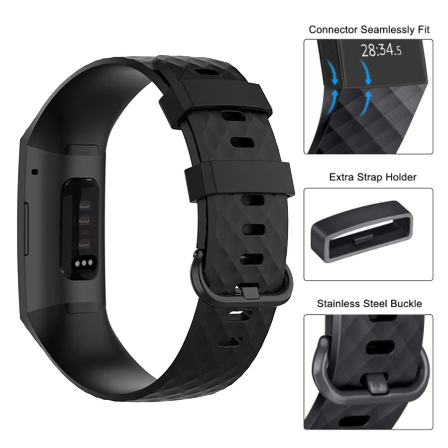 Fitbit Uhrenarmband Silikon, Unisex - Bild 3