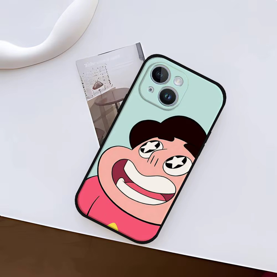 Mesuca Steven Universe Handyhülle für iPhone, weiche Schutzhülle in Schwarz und Multicolour - Bild 4