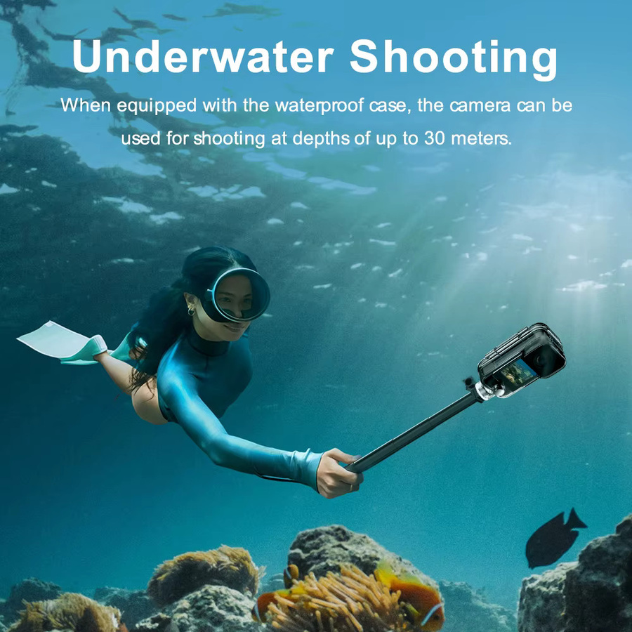 SJCAM C300 Taschen-Action-Kamera für Vlogging in Schwarz, wasserdicht mit fester Halterung und Akku - Bild 2
