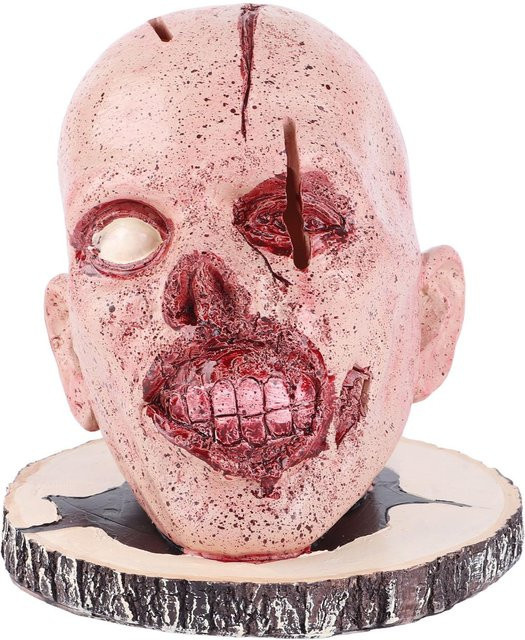 CosyHome Messerhalter Schädel Horrr als Halloween Küchenornament in Beige - Bild 1