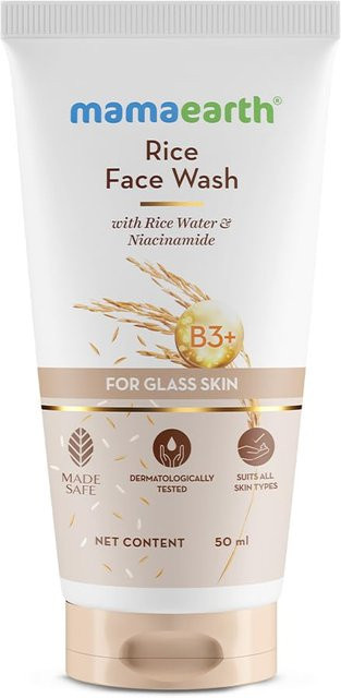 Mamaearth Reis Gesichtswaschgel mit Niacinamid, 50 ml, für alle Hauttypen - Bild 1