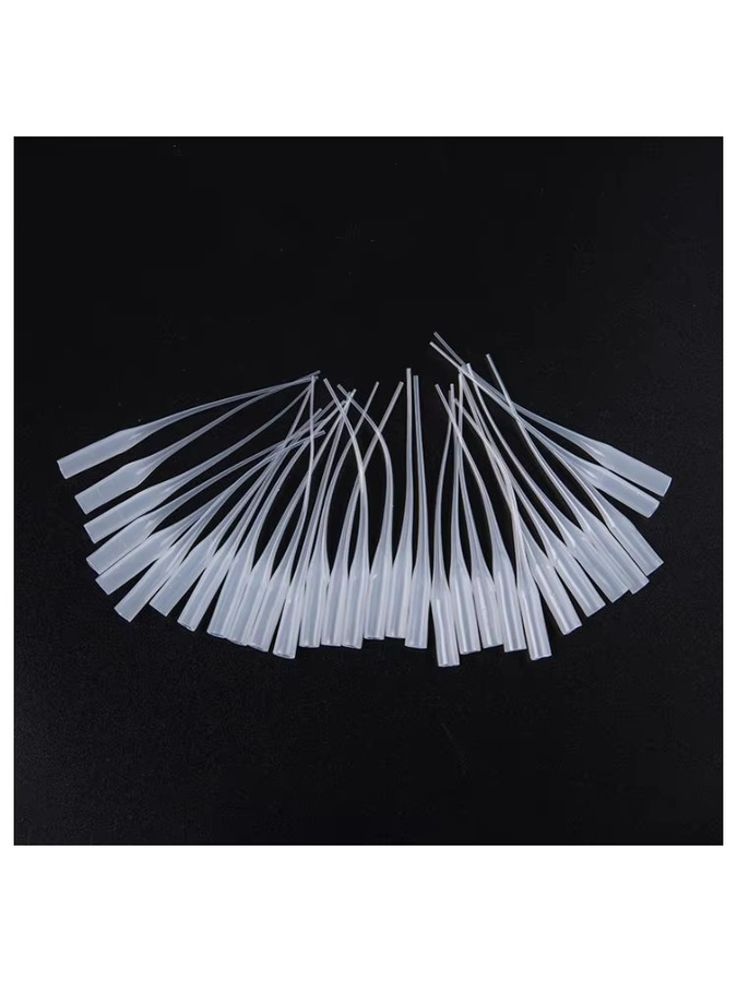 JETTING Kunststoff-Klebespitzen 100 Stück, transparente PE-Kleber-Dosierpipetten als Präzisions-CA-Kleberapplikator, Höhe: 7 cm - Bild 3