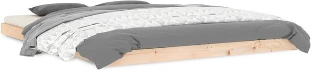 vidaXL Massivholzbett aus Kiefer in Braun, B/T: 150 x 200 cm - Bild 1