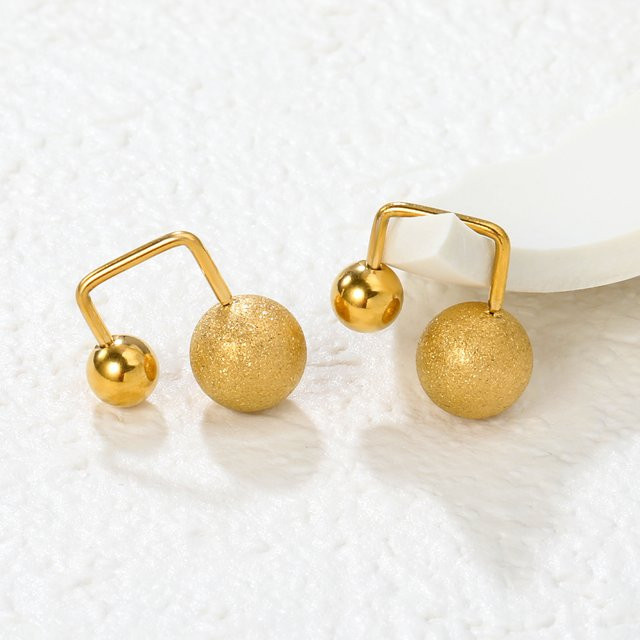 LUXUKISSKIDS Ohrstecker Edelstahl, Gold, Damen - Bild 1