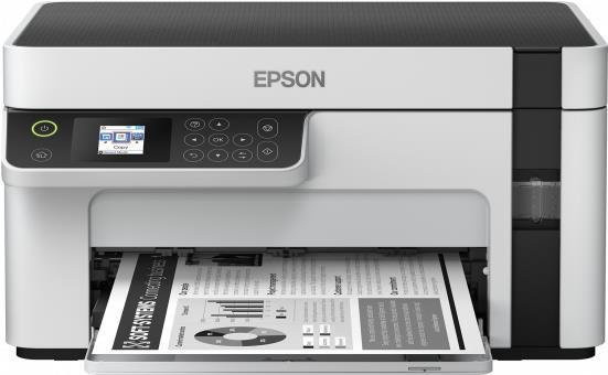 Epson EcoTank ET-M2120 Multifunktionsdrucker in Weiß mit Tintenstrahl-Technologie, Drucken und Scannen, USB und Wi-Fi - Bild 1