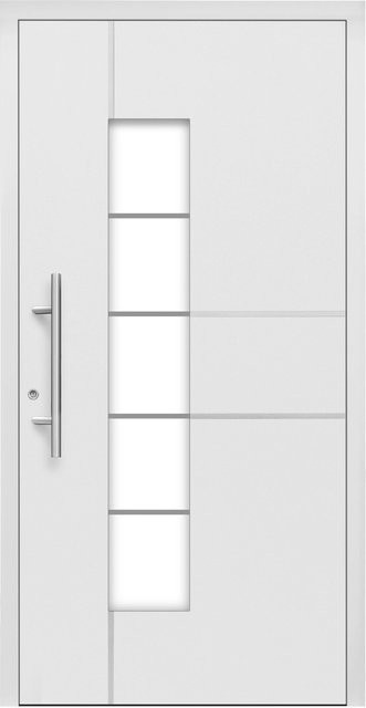Splendoor Moderno M360/P Aluminium-Haustür mit Glaseinsatz Weiß Anschlag Links B: 110 cm, H: 210 cm - Bild 1