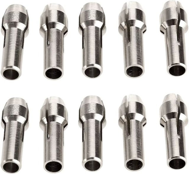 ABWZ Mini-Bohrfutter 10er-Pack in Silber mit 3,2 mm Durchmesser für Dremel-Rotationswerkzeuge - Bild 1