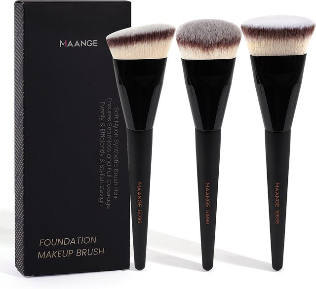 MAANGE Make-up-Pinsel-Set, 3-teilig, mit Box - Bild 1