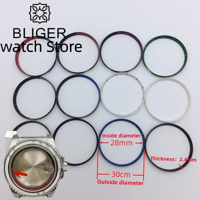 BLIGER Lünettenring Edelstahl, Bicolor, 40 mm, Unisex - Bild 1