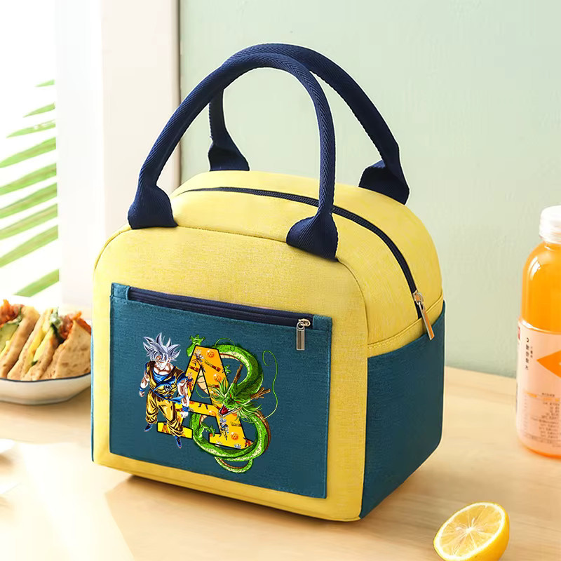 Bandai Dragon Ball Goku Lunchtasche für Erwachsene, gelbe Thermokühler-Lunchbox mit großem Fassungsvermögen, B/H/T: 23,0 x 14,0 x 20,0 cm - Bild 2