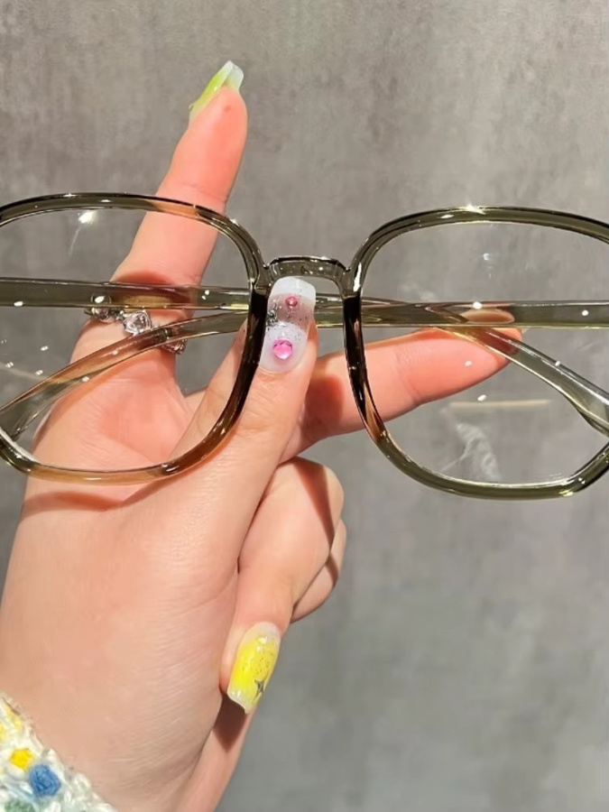 DIXSG Korrektionsbrille Damen, Vollrand, Square, Kunststoff, transparent - Bild 2