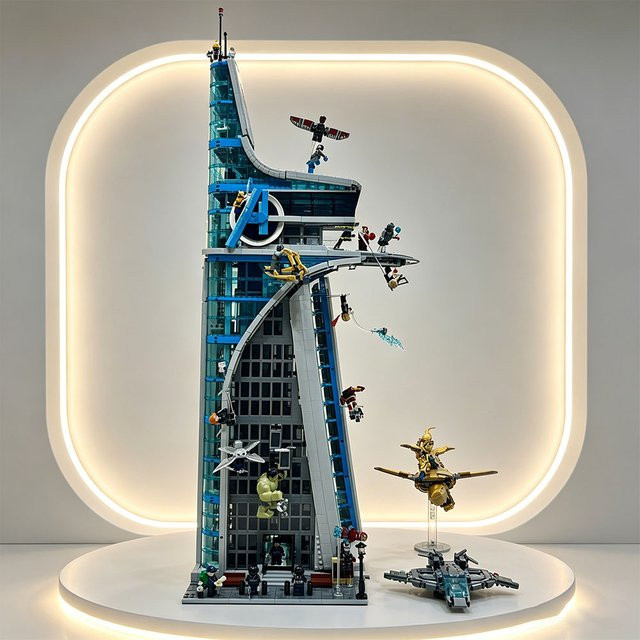 MOC Stadt-Turm Kampfszene, Baustein-Set, 5.201 Teile - Bild 1