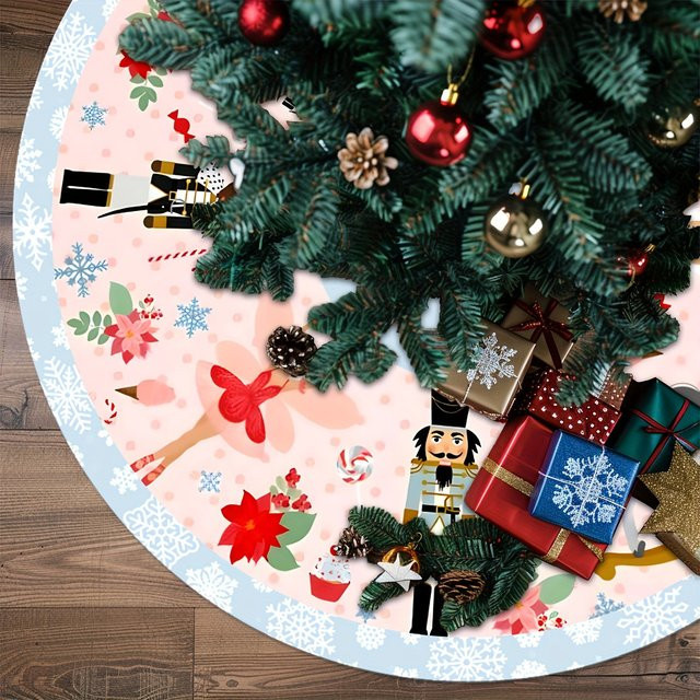 VIKAMA Weihnachtsbaumrock mit Nussknacker-Motiv in Multicolour aus Textil - Bild 1