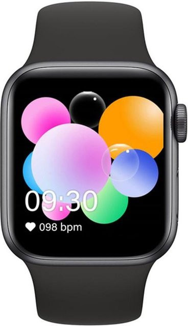 Jessica Miya 2025 X7 Smart Watch Serie 6 mit Bluetooth-Anruf, Herzfrequenzmessung und Fitness-Tracker in Schwarz für Android und iOS - Bild 1