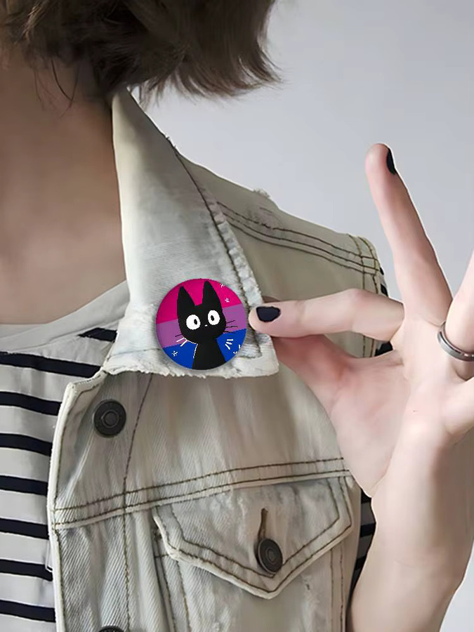 Anstecknadel Pop TV Girl Who Badges, Weißblech, Metall-Brosche - Bild 6