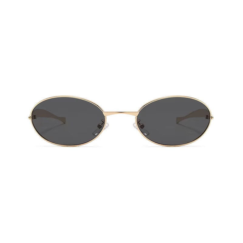 Ah-Mee Sonnenbrille, oval, Metall, Vollrand, Gold, Damen - Bild 4