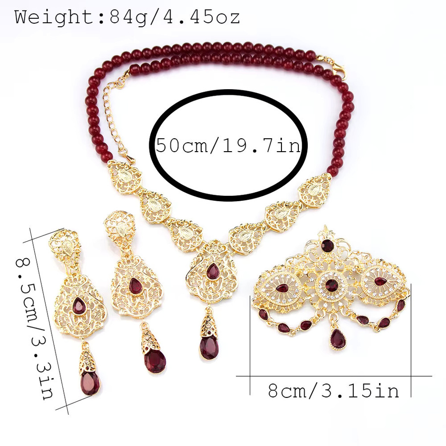 Schmuck-Set sunspice ms., Gold, Perle, Kristall, Damen, Hochzeit - Bild 2